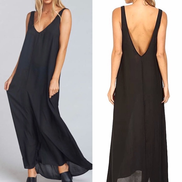 Show Me Your MuMu Dresses & Skirts - SHOW ME YOUR MUMU Kiersten Maxi Dress Black white